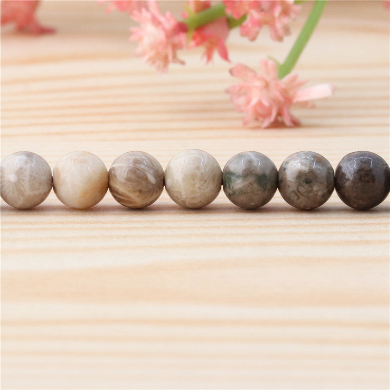 Natural Chrysanthemum Stone Beads Round 6mm Hole 0.8mm about 65pcs 39cm strand