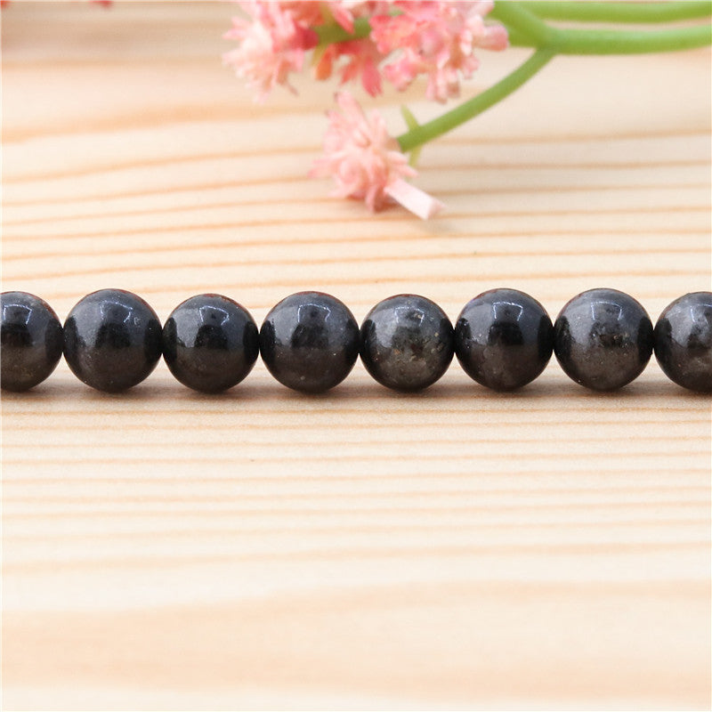 Natural Astropyllite Beads Round 6mm Hole 0.8mm about 65pcs 39cm strand