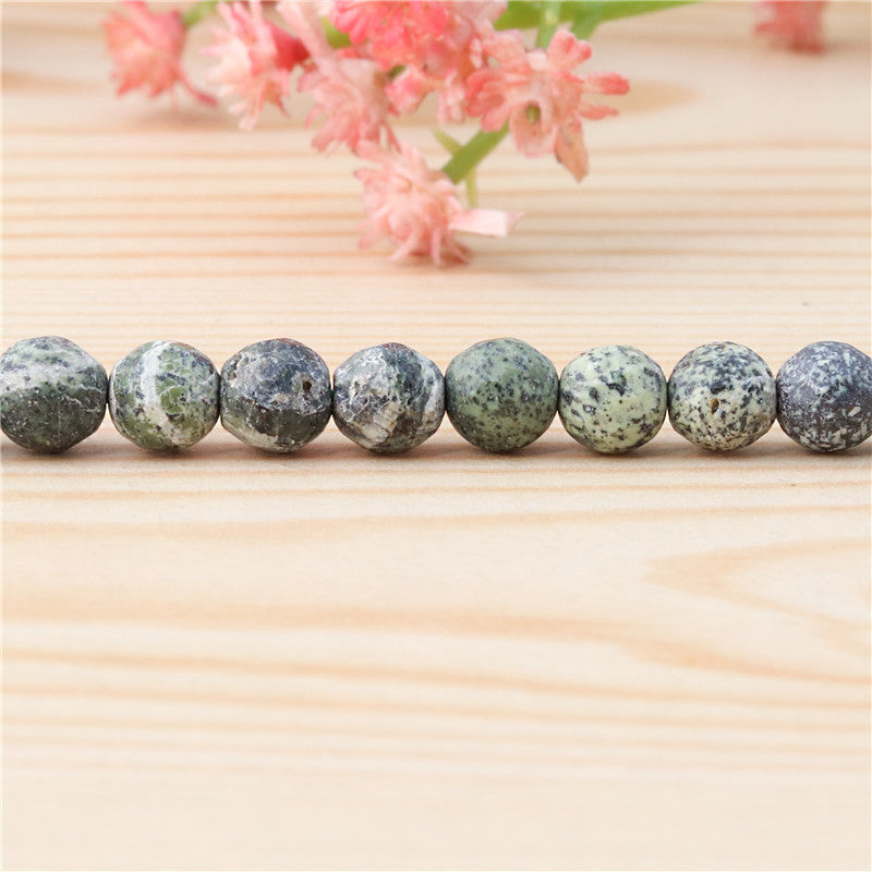 Natural Chrysotlie Beads Round Faceted 6mm Hole 0.8mm about 70pcs 39cm strand