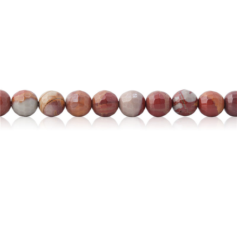 Natural Noreena Jasper Beads Round Faceted 6mm Hole 0.8mm about 70pcs 39cm strand