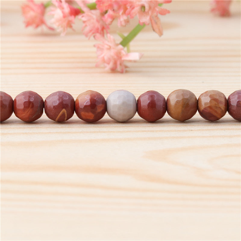 Natural Noreena Jasper Beads Round Faceted 6mm Hole 0.8mm about 70pcs 39cm strand