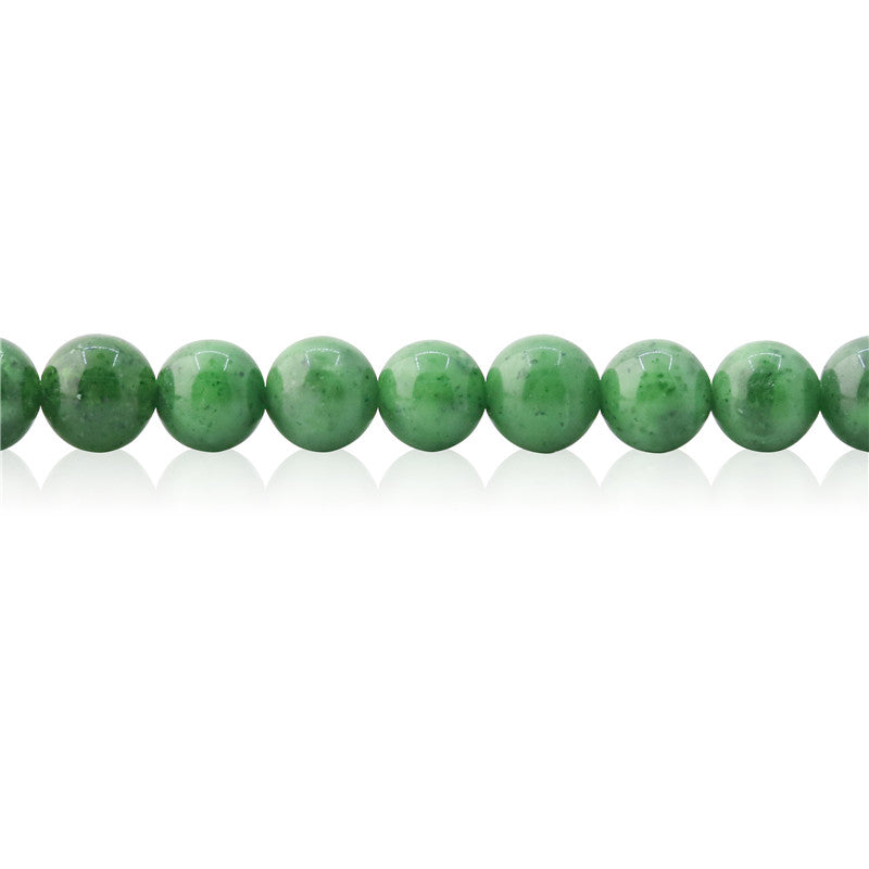 Perles de Jade Russe Naturel Rondes 6mm Trou 0.8mm Environ 65pcs Fil de 39cm