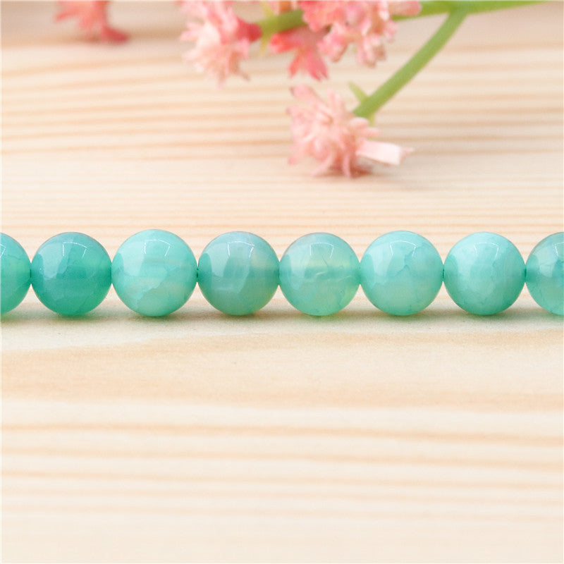 Natural Peacock Agate Beads Round 6mm Hole 0.8mm about 65pcs 39cm strand