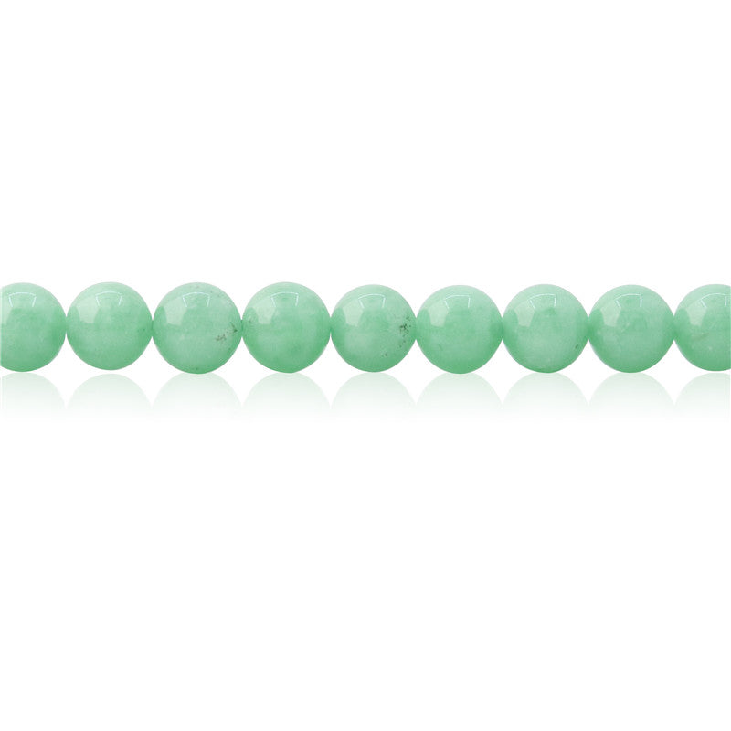 Natural Green Angel Beads Round 6mm Hole 0.8mm about 65pcs 39cm strand