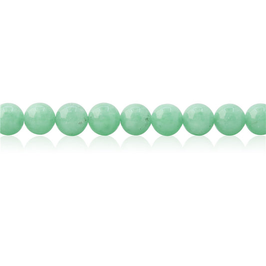 Natural Green Angel Beads Round 6mm Hole 0.8mm about 65pcs 39cm strand