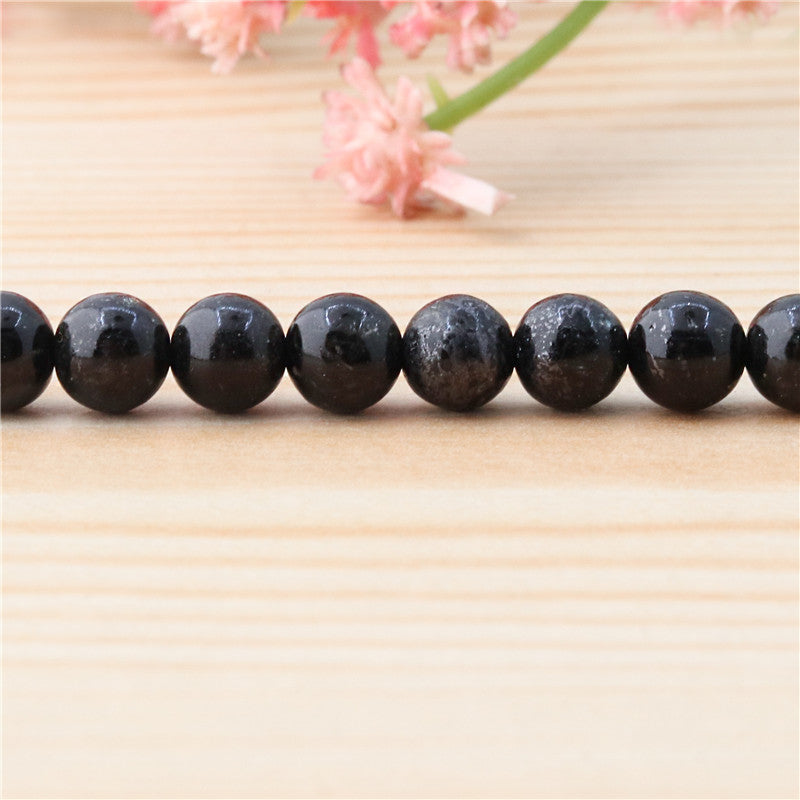 Natural Phlogopite Beads Round 6mm Hole 0.8mm about 65pcs 39cm strand