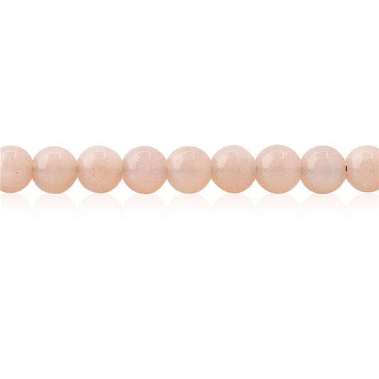 Natural Orange Moonstone Beads Round 6mm Hole 0.8mm about 65pcs 39cm strand