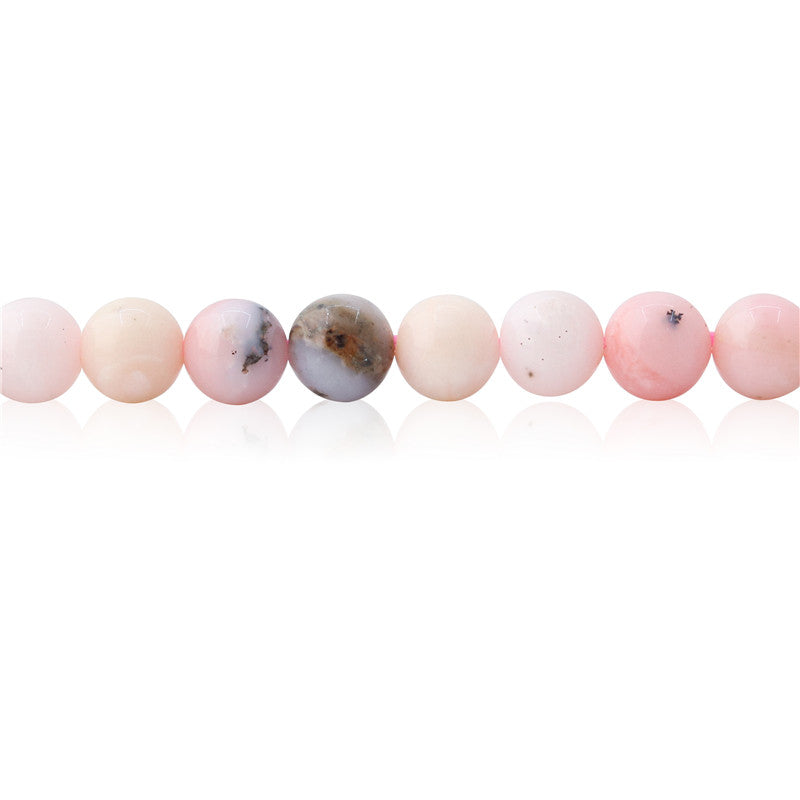 Natural Pink Opal Beads Round 6mm Hole 0.8mm about 65pcs 39cm strand