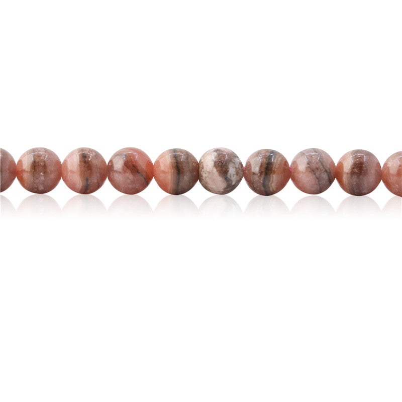 Natural Rhodochrosite Beads Round 6mm Hole 0.8mm about 65pcs 39cm strand