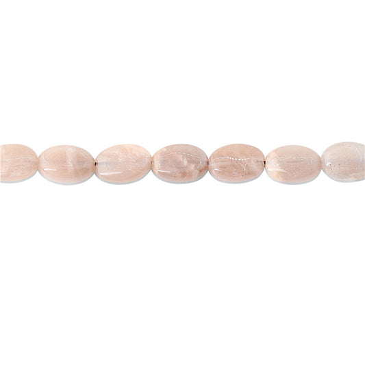Natural Orange Moonstone Beads Oval 8x12mm Hole 1mm about 33pcs 39cm strand