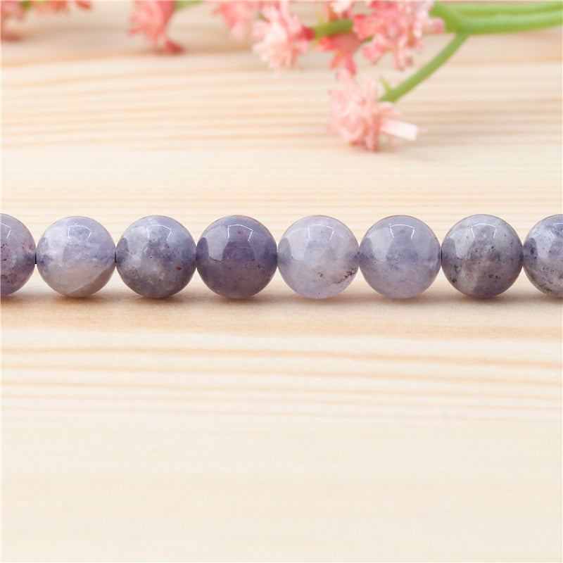 Natural Cordierite Iolite Beads Round 8mm Hole 1mm about 50pcs 39cm strand