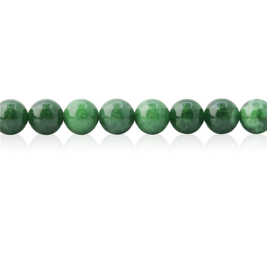 Perles de Jade Russe Naturel Rondes 8mm Trou 1mm Environ 50pcs 39cm sur fil