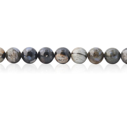 Natural Grey Opal Beads Round 8mm Hole 1mm about 50pcs 39cm strand