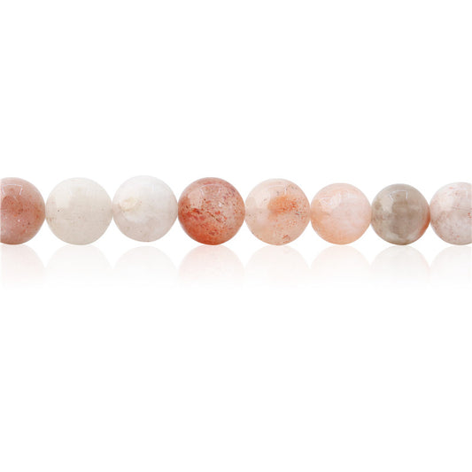 Natural Sunstone Beads Round 8mm Hole 1mm about 50pcs 39cm strand