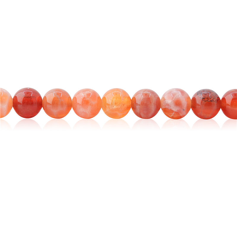 Natural Fire Agate Beads Round 8mm Hole 1mm about 50pcs 39cm strand