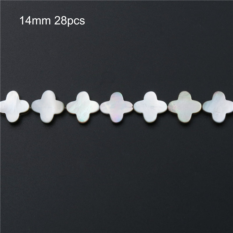 Natural Gray Shell Mother Of Pearl Beads Flat Flower Shape 14mm Hole 1mm about 28pcs 39cm strand