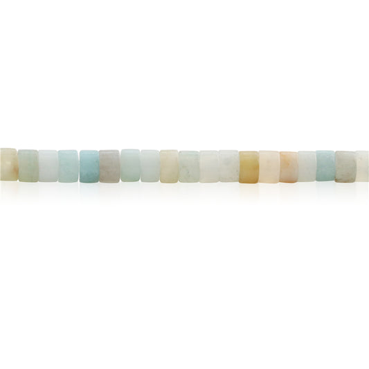 Perles Amazonite naturelle Heishi 2x4mm trou 1mm environ 169pcs sur fil 39cm