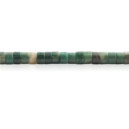 Contas de jade africanas naturais Heishi 2x4mm Buraco 1mm cerca de 169pcs 39cm fio