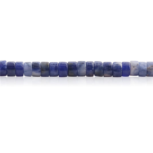 Perles Sodalite naturelle Heishi 2x4mm trou 1mm environ 169pcs sur fil 39cm