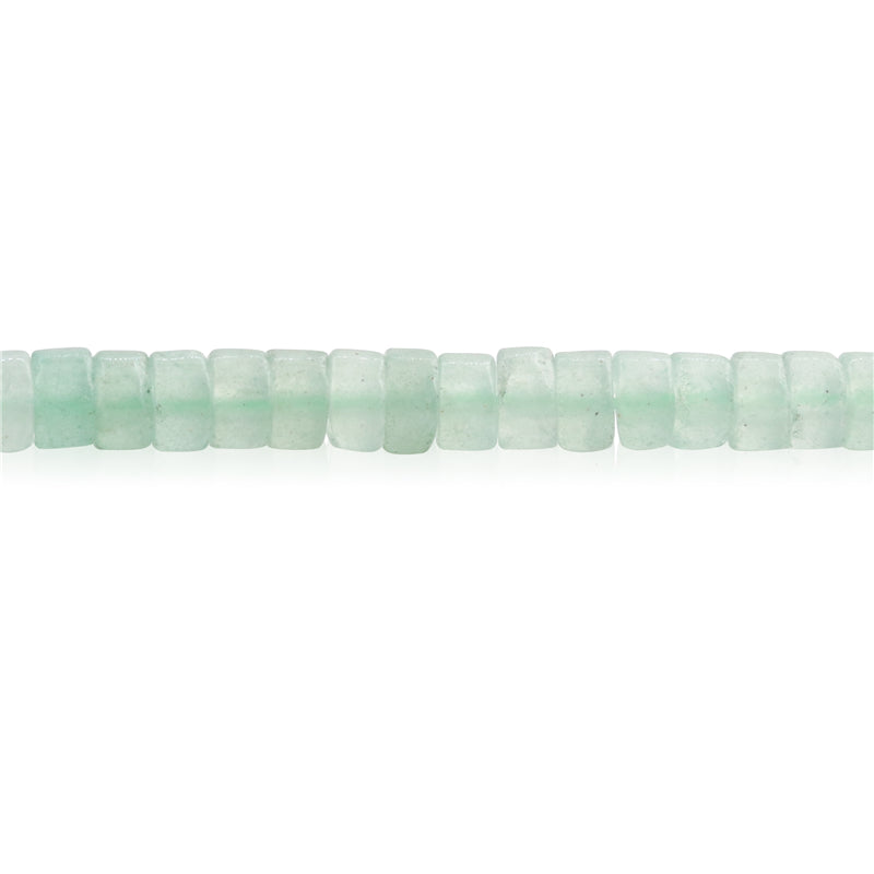 Perles Aventurine Verte Naturelle Heishi 2x4mm Trou 1mm Environ 169pcs Fil de 39cm