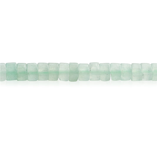 Perles Aventurine Verte Naturelle Heishi 2x4mm Trou 1mm Environ 169pcs Fil de 39cm