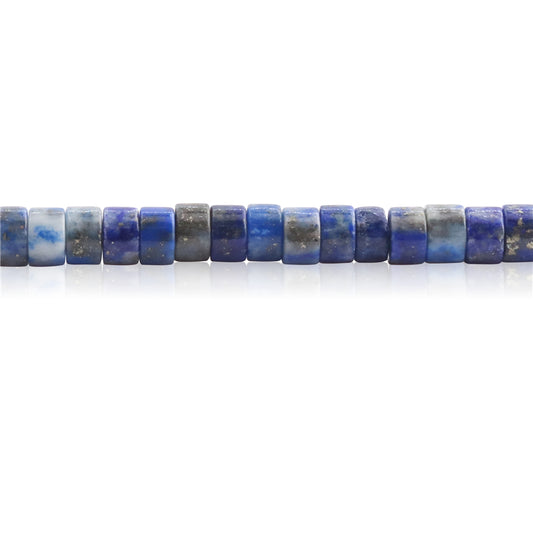 Natürliche Lapislazuli-Perlen, Heishi, 2 x 4 mm, Loch 1 mm, ca. 169 Stück, 39 cm Strang