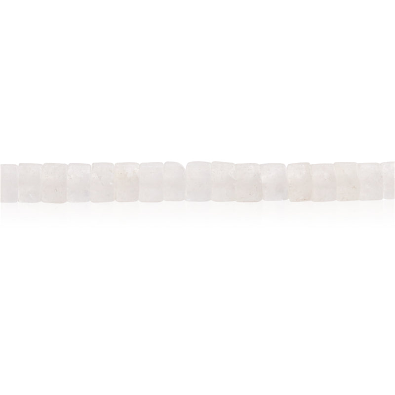 Natural Rock Crystal Beads Heishi 2x4mm Hole 1mm about 169pcs 39cm strand