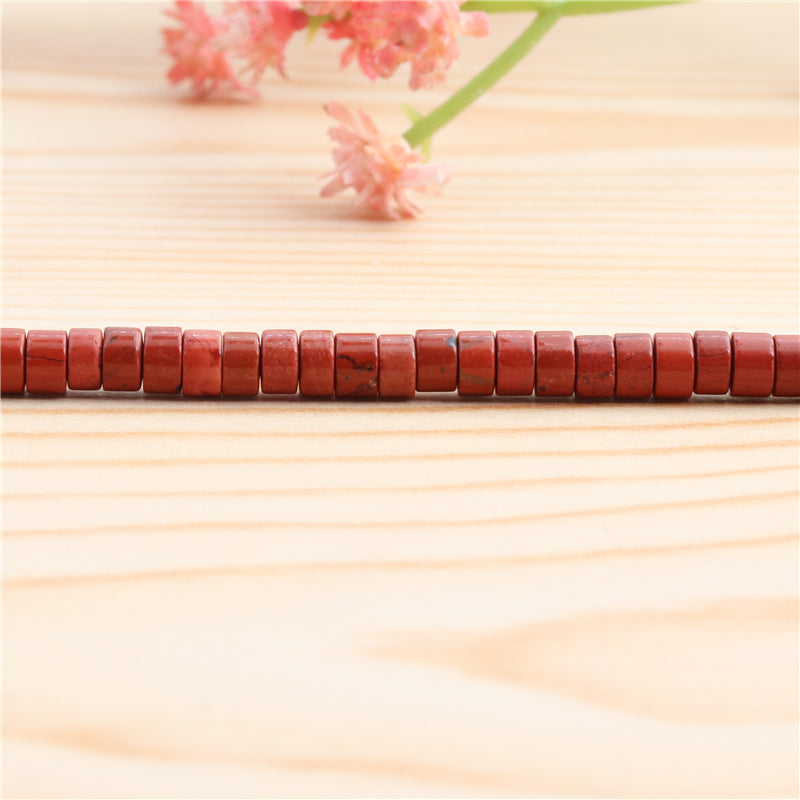 Natural Red Jasper Beads Heishi 2x4mm Hole 1mm about 169pcs 39cm strand