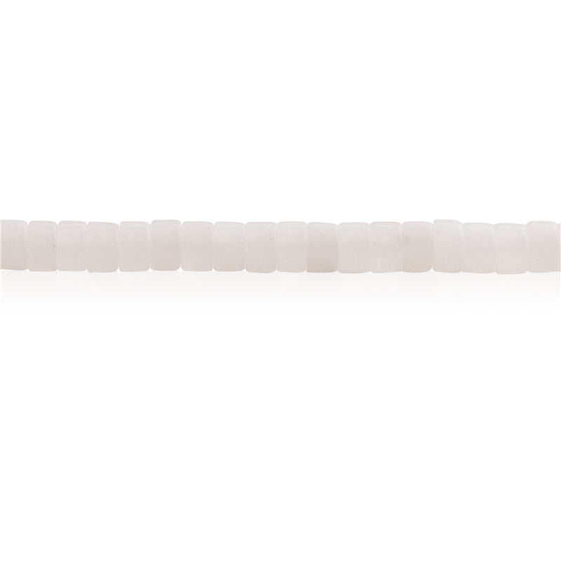 Natural White Jade Beads Heishi 2x4mm Hole 1mm about 169pcs 39cm strand