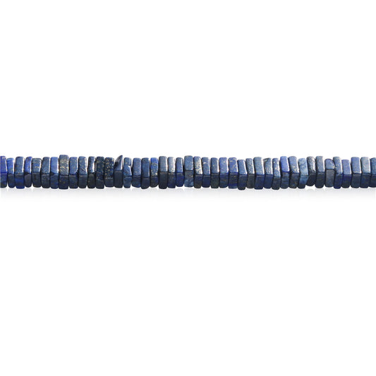 Natural Lapis Lazuli Beads Square Slice Spacer 3x8mm Hole 1.2mm about 123pcs 39cm strand