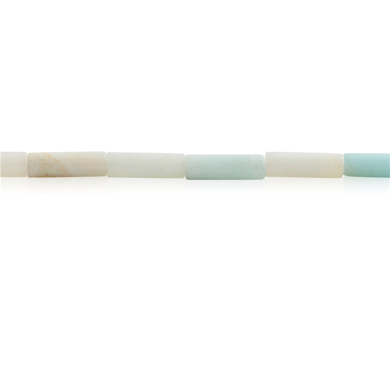 Natural Amazonite Beads Tube 4x13mm Hole 1mm about 29pcs 39cm strand