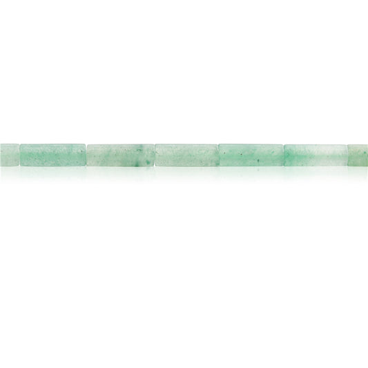 Natural Green Aventurine Beads Tube 4x13mm Hole 1mm about 29pcs 39cm strand