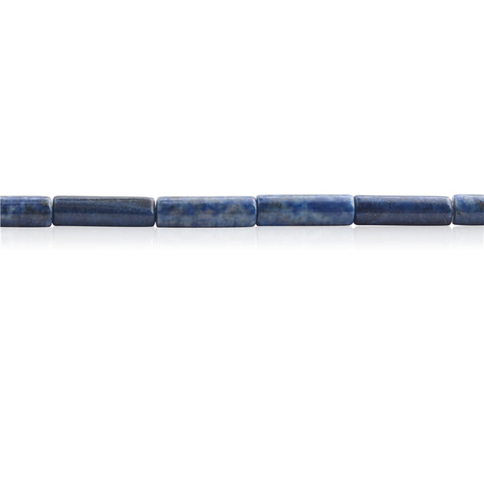 Natural Lapis Lazuli Beads Tube 4x13mm Hole 1mm about 29pcs 39cm strand