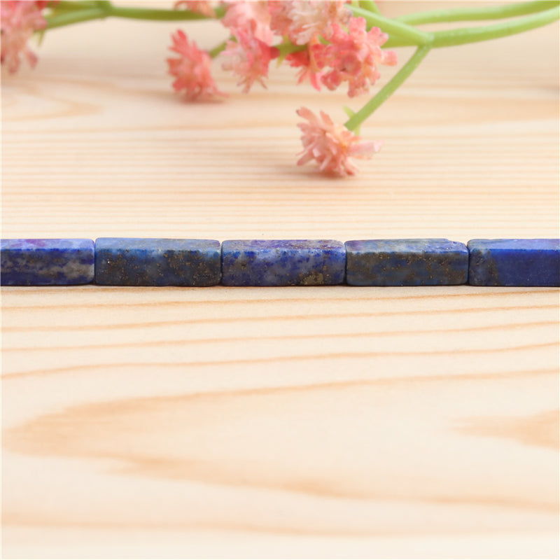 Natural Lapis Lazuli Beads Rectangle 4x13mm Hole 0.8mm about 29pcs 39cm strand