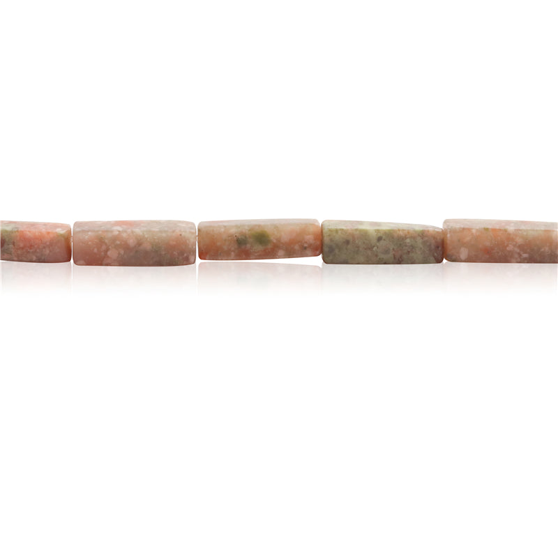 Natural Plum Blossom Jade Beads Rectangle 4x13mm Hole 0.8mm about 29pcs 39cm strand