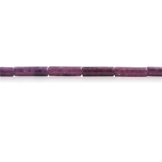 Natural Roxo Sugilite Jade Beads Tubo 4x13mm Buraco 1mm cerca de 29pcs 39cm fio