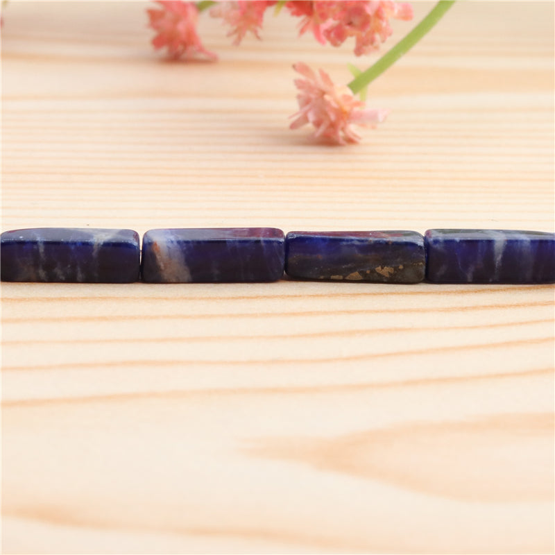 Natural Sodalite Beads Rectangle 4x13mm Hole 0.8mm about 29pcs 39cm strand