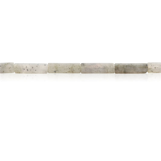 Tubo di perline di labradorite naturale 4x13mm Foro 1 mm circa 29 pezzi di filo da 39 cm