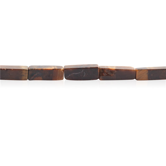 Natural Yellow Tiger Eye Beads Rectangle 4x13mm Hole 0.8mm about 29pcs 39cm strand