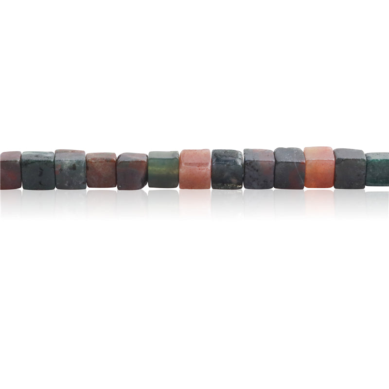 Natural India Agate Beads Cube 4mm Hole 0.8mm about 90pcs 39cm strand