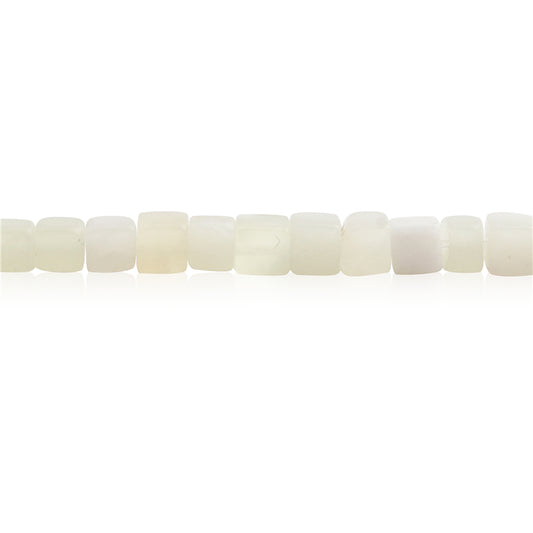 Natural Xinshan Jade Beads Cube 4mm Hole 0.8mm about 90pcs 39cm strand