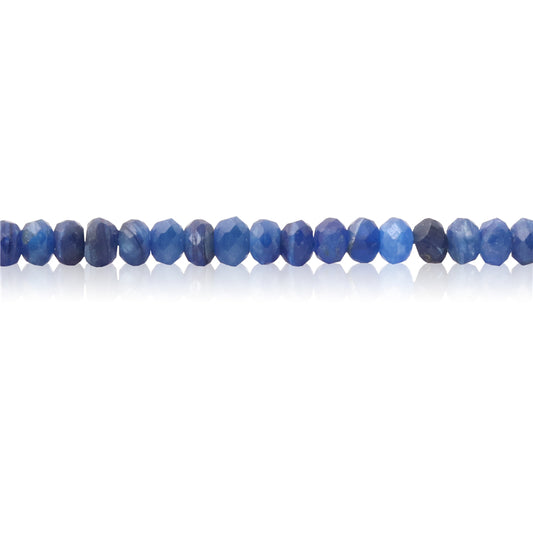 Natural Cyanite Beads Abacus Faceted 2x3mm Hole 0.6mm about 179pcs 39cm strand