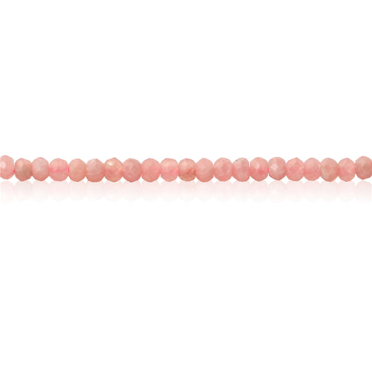 Perles Rhodochrosite A naturelle Abacus facette 2x3mm trou 0.6mm Environ 179pcs 39cm sur fil