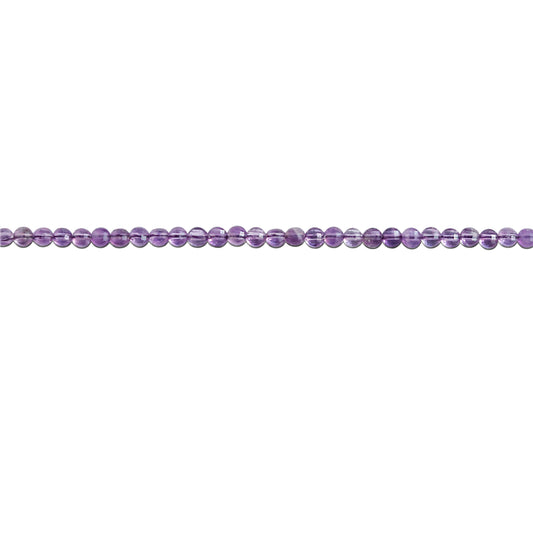 Natural Amethyst Beads Flat Round Faceted 2.5mm Hole 0.6mm about 148pcs 39cm strand