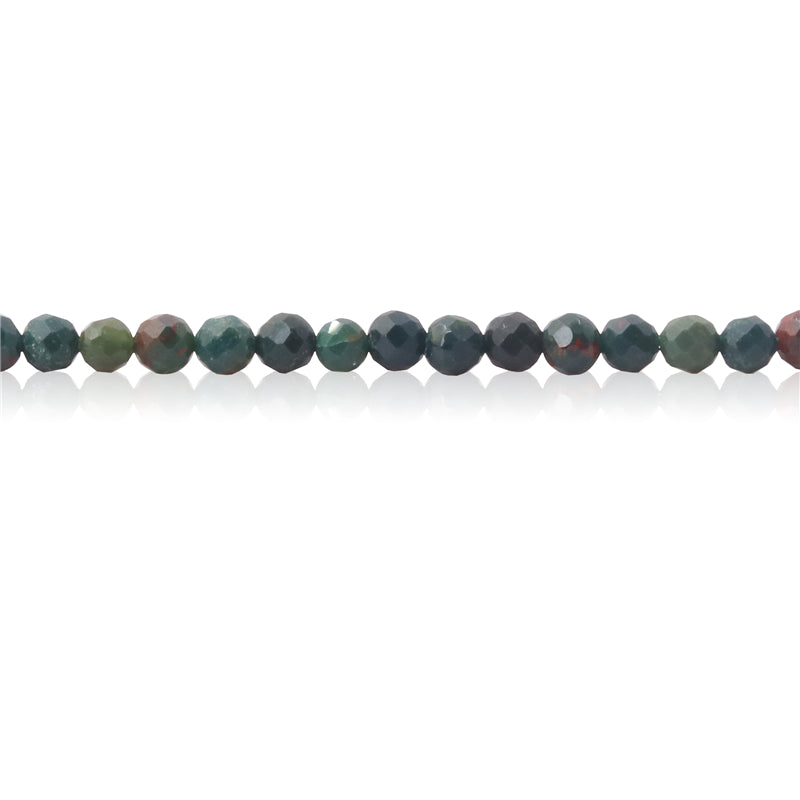 Natural Indian Agate Beads Round Faceted 2mm Hole 0.5mm about 174pcs 39cm strand