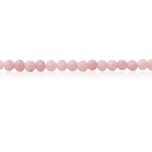 Natural Pink Opal Beads Round Faceted 2mm Hole 0.5mm about 174pcs 39cm strand