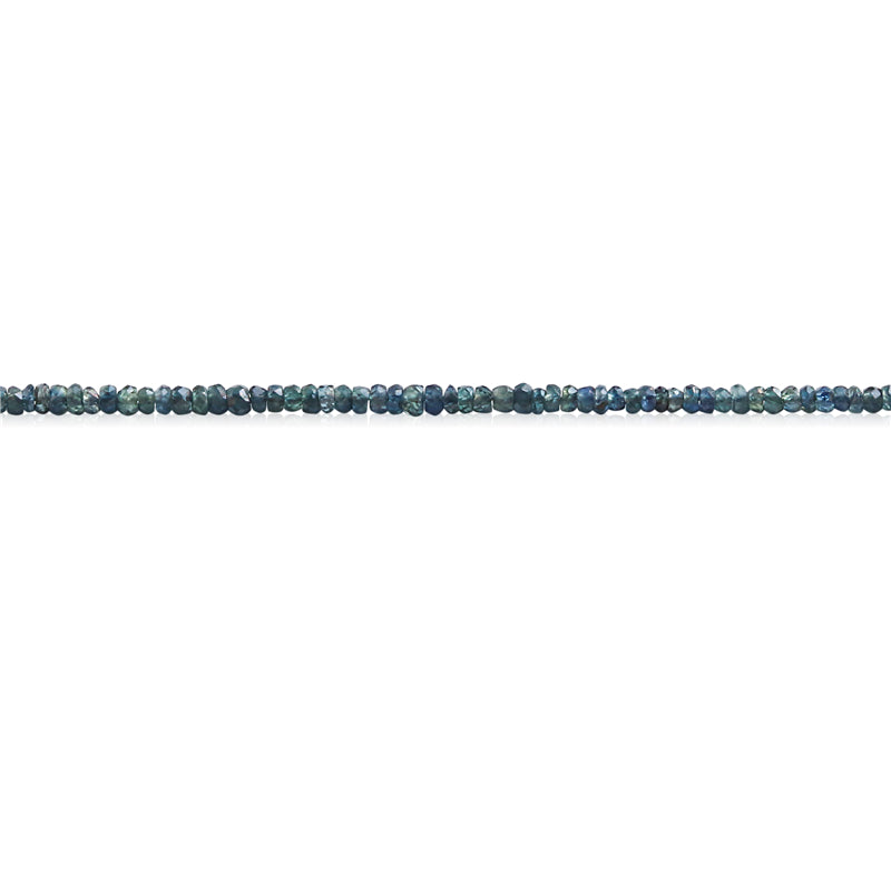 Natural Sapphire Beads Abacus Faceted 1-2x3mm Hole 0.5mm about 284pcs 39cm strand