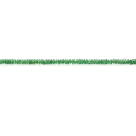 Natural Tsavorite Beads Abacus Faceted 1-2x3mm Hole 0.5mm about 278pcs 39cm strand