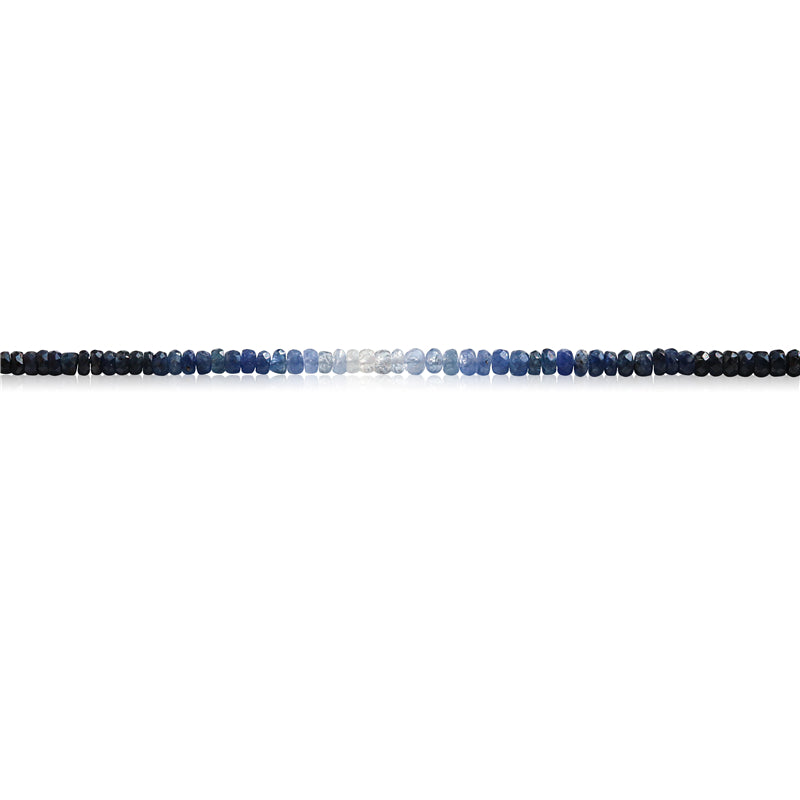 Natural 7A Sapphire Beads Abacus Faceted 2-3x3-4mm Hole 0.6mm about 242pcs 39cm strand