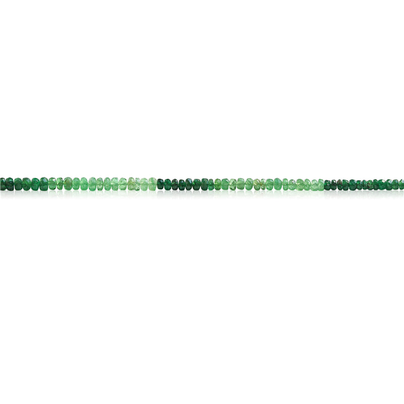 Natural 7A Tsavorite Beads Ábaco Facetado 1-3x3-4mm Buraco 0.6mm cerca de 198pcs 39cm fio